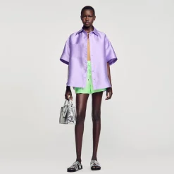 Sandro Paris Conjuntos<Camisa Oversize Satinada