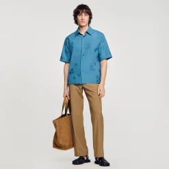 Sandro Paris Camisas<Camisa Sobredimensionada De Jacquard