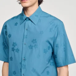 Sandro Paris Camisas<Camisa Sobredimensionada De Jacquard