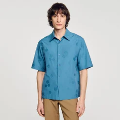 Sandro Paris Camisas<Camisa Sobredimensionada De Jacquard