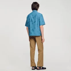 Sandro Paris Camisas<Camisa Sobredimensionada De Jacquard