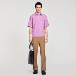 Sandro Paris Camisas<Camisa Sobredimensionada De Jacquard