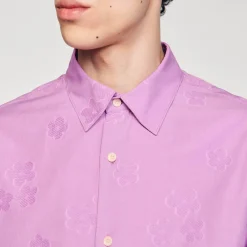 Sandro Paris Camisas<Camisa Sobredimensionada De Jacquard