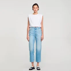 Sandro Paris Camisetas<Camiseta Corta De Algodon