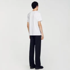 Sandro Paris Camisetas & Polos<Camiseta De Algodon
