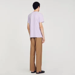 Sandro Paris Camisetas & Polos<Camiseta De Algodon