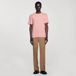 Sandro Paris Camisetas & Polos<Camiseta De Lino Certificado