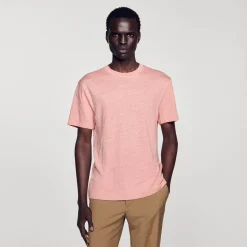 Sandro Paris Camisetas & Polos<Camiseta De Lino Certificado