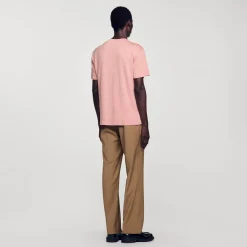 Sandro Paris Camisetas & Polos<Camiseta De Lino Certificado