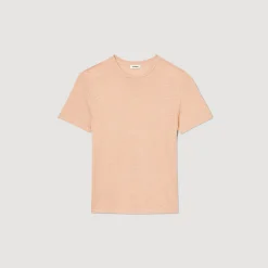 Sandro Paris Camisetas & Polos<Camiseta De Lino Certificado