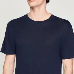 Sandro Paris Camisetas & Polos<Camiseta De Lino Certificado