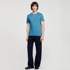 Sandro Paris Camisetas & Polos<Camiseta De Lino Certificado