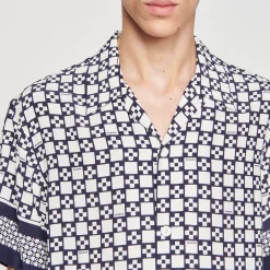 Sandro Paris Camisas<Camiseta De Manga Corta Square Cross