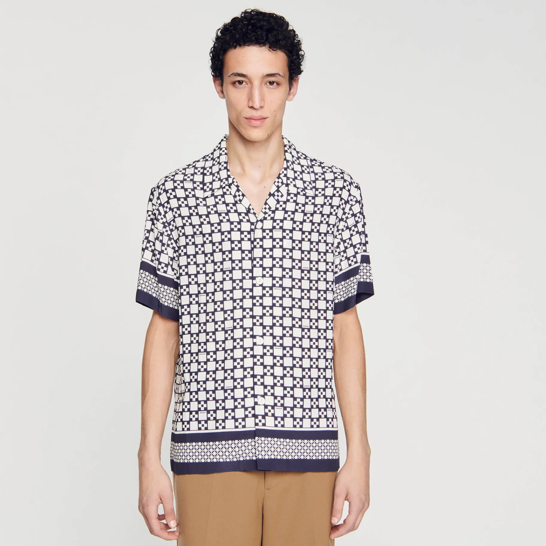 Sandro Paris Camisas<Camiseta De Manga Corta Square Cross