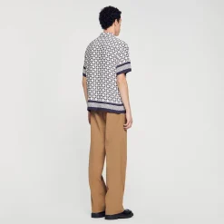 Sandro Paris Camisas<Camiseta De Manga Corta Square Cross