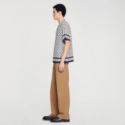 Sandro Paris Camisas<Camiseta De Manga Corta Square Cross