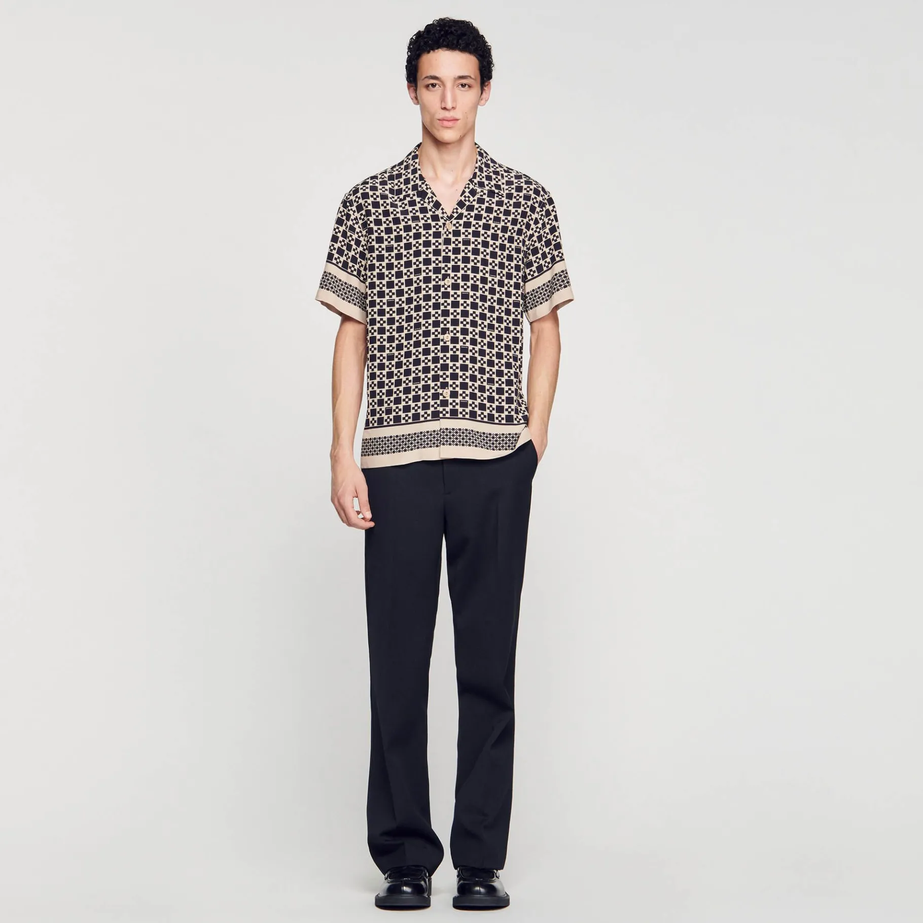 Sandro Paris Camisas<Camiseta De Manga Corta Square Cross