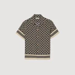 Sandro Paris Camisas<Camiseta De Manga Corta Square Cross