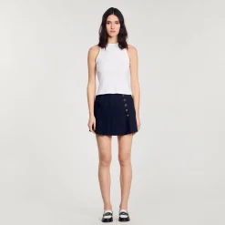 Sandro Paris Camisetas<Camiseta Sin Mangas Con Bordado