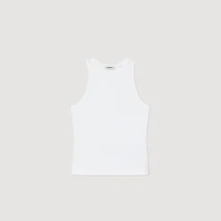 Sandro Paris Camisetas<Camiseta Sin Mangas Con Bordado