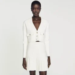 Sandro Paris Jerseys & Cárdigans<Cardicoat Con Bisuteria