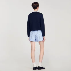 Sandro Paris Jerseys & Cárdigans<Cardicoat Con Cuello De Volantes