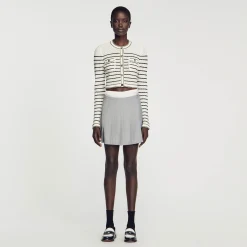 Sandro Paris Conjuntos<Cardicoat Corto De Rayas