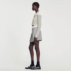 Sandro Paris Conjuntos<Cardicoat Corto De Rayas