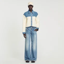 Sandro Paris Jerseys & Cárdigans<Cardicoat De Dos Materiales