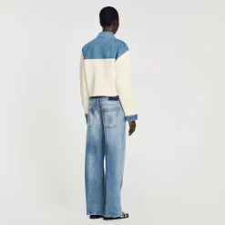 Sandro Paris Jerseys & Cárdigans<Cardicoat De Dos Materiales