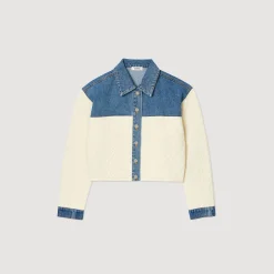 Sandro Paris Jerseys & Cárdigans<Cardicoat De Dos Materiales