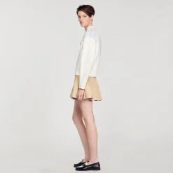 Sandro Paris Jerseys & Cárdigans<Cardicoat De Dos Materiales