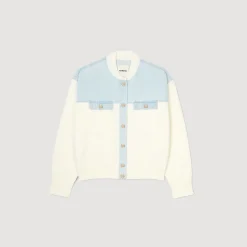 Sandro Paris Jerseys & Cárdigans<Cardicoat De Dos Materiales