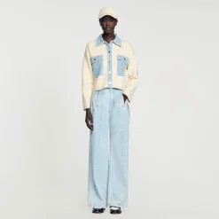 Sandro Paris Jerseys & Cárdigans<Cardicoat Oversize De Dos Materiales