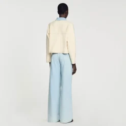 Sandro Paris Jerseys & Cárdigans<Cardicoat Oversize De Dos Materiales