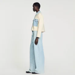 Sandro Paris Jerseys & Cárdigans<Cardicoat Oversize De Dos Materiales