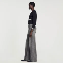 Sandro Paris Conjuntos<Cardigan Adornado Con Piedras