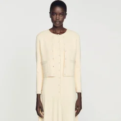 Sandro Paris Conjuntos<Cardigan Adornado Con Piedras