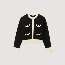 Sandro Paris Jerseys & Cárdigans<Cardigan Bicolor Con Botones