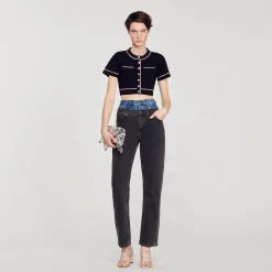 Sandro Paris Conjuntos<Cardigan Corto