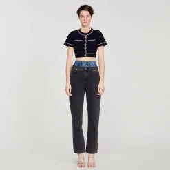 Sandro Paris Conjuntos<Cardigan Corto