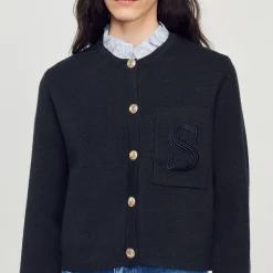 Sandro Paris Otros Accesorios<Cardigan De Lana Certificada