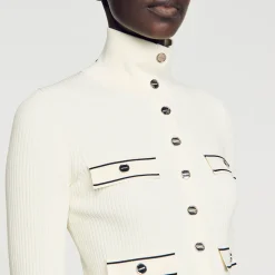 Sandro Paris Jerseys & Cárdigans<Cardigan De Punto Acanalado