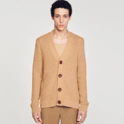 Sandro Paris Jerséis & Chalecos<Cardigan De Punto Calado