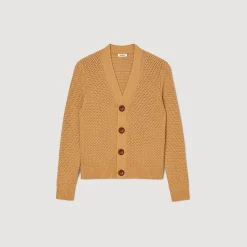 Sandro Paris Jerséis & Chalecos<Cardigan De Punto Calado