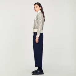 Sandro Paris Jerseys & Cárdigans<Cardigan De Punto De Rayas