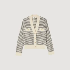Sandro Paris Jerseys & Cárdigans<Cardigan De Punto De Rayas