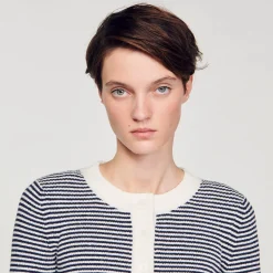 Sandro Paris Conjuntos<Cardigan De Punto De Rizo