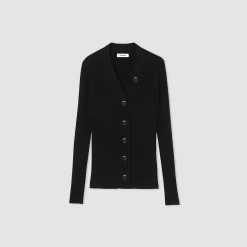 Sandro Paris Jerseys & Cárdigans<Cardigan De Viscosa Certificada