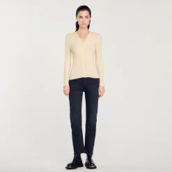 Sandro Paris Jerseys & Cárdigans<Cardigan De Viscosa Certificada